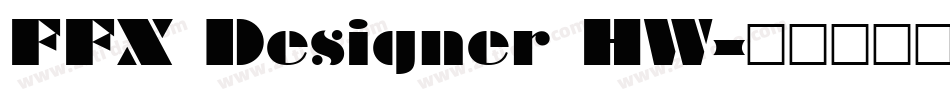FFX Designer HW字体转换